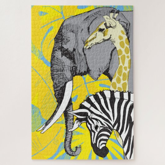 20x30 Safari-Puzzle für Colorblind-Menschen Puzzle (Vertikal)