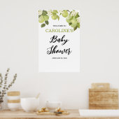 20x3" Sweet Little Pear Welcome Baby Shower Poster (Küche)
