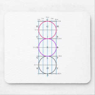 20x60m Dressage-Gericht ** Kreise ** Mousepad