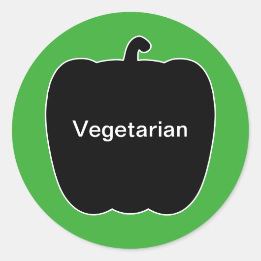 20x Aufkleber Mahlzeit Auswahl vegetarisch (Vorderseite)