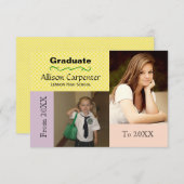 20XX bis 20XX 2 Foto - 3 x 5 Grad Ankündigung (Vorne/Hinten)