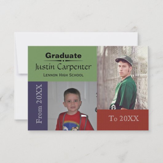 20XX bis 20XX 2 Foto - 3 x 5 Grad Ankündigung (Vorderseite)