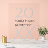 20XX bold le graduation name congrats school year  Acrylschild (Hochzeit)
