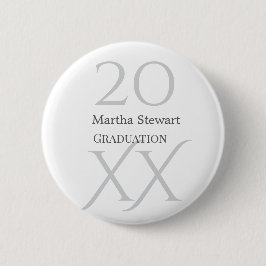 20XX bold le graduation name congrats school year  Button