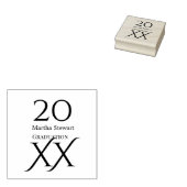 20XX bold le graduation name congrats school year  Gummistempel (Stempel)