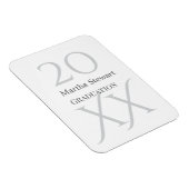 20XX bold le graduation name congrats school year  Magnet (Rechte Seite)