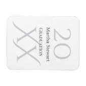 20XX bold le graduation name congrats school year  Magnet (Horizontal)