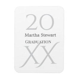 20XX bold le graduation name congrats school year  Magnet