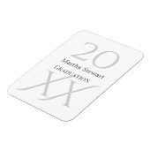 20XX bold le graduation name congrats school year  Magnet (Linke Seite)