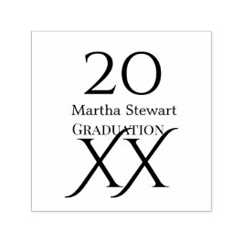 20XX bold le graduation name congrats school year  Permastempel