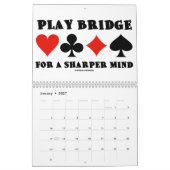 20XX Classic Bridge Redewendungen Kalender (Jan 2027)