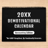 20XX Demotivationaler Wall-Kalender für Buchhalter Kalender