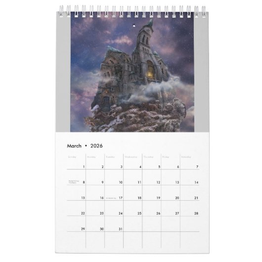 20XX Digital Surreal & Fantasy Art Kalender (Mär 2026)