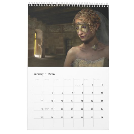 20XX Digital Surreal & Fantasy Art - Wall Calendar Kalender (Jan 2026)