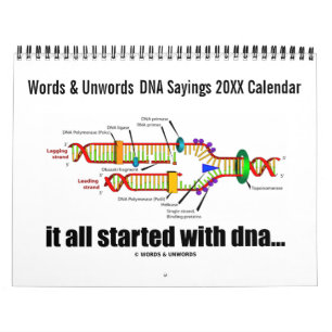 20XX DNA-Redewendungen-Kalender (DNA-Replikation S Kalender