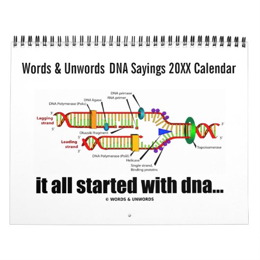 20XX DNA-Redewendungen-Kalender (DNA-Replikation S Kalender (Titelbild)