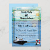 20XX Einladung eines Kreuzfahrtschiffes zur Hochze (Vorne/Hinten)