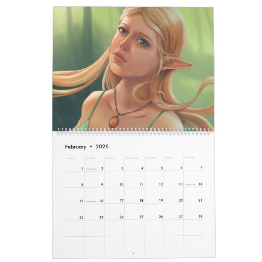 20XX Fantasy Art Calendar von Adrienn Ecsedi Kalender (Feb 2026)