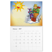 20XX - Farbiger Kinderkalender Kalender (Feb 2027)