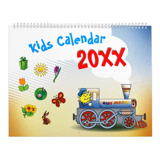 20XX - Farbiger Kinderkalender Kalender (Titelbild)