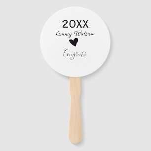 20XX fett gedruckter Buchstabe Gratulation Abschlu Fächer