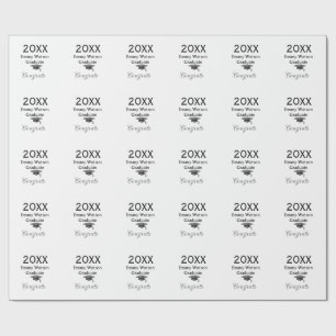 20XX fett gedruckter Buchstabe Gratulation Abschlu Geschenkpapier