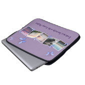 20XX Fünf Bilder Collage Flutter in blau Laptopschutzhülle (Vorne Knopf)