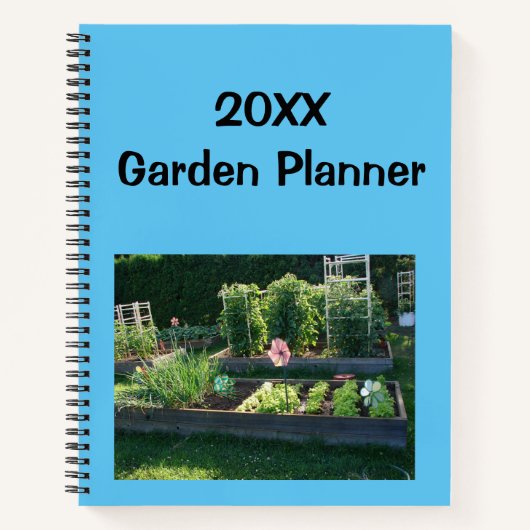 20XX Garden Planner Notebook Notizblock (Vorderseite)