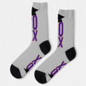 20XX Grad Cap and Diploma Abschluss Socken (Linkes Detail)