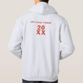 20XX Hallo Winter Holiday Schottland Muster Hoodie (Rückseite)