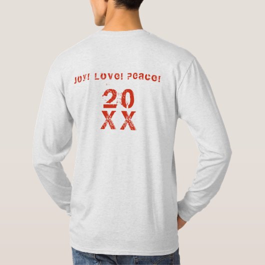 20XX Hallo Winter Holiday Schottland Muster T-Shirt (Rückseite)