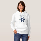 20XX Hallo Winter Holiday Snowflake Muster Hoodie (Vorne ganz)