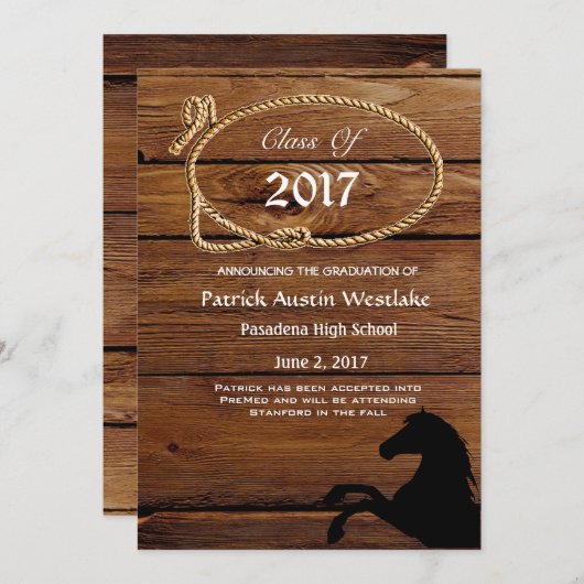 20XX Holz, Rodeo Abschluss Ankündigung (Vorne/Hinten)