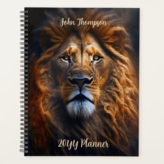 20XX Löwenplaner Wochen Monatlicher, nicht termini Planer (Vorderseite)