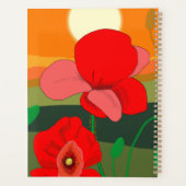 20XX Mohnwiese bei Sonnenuntergang Planer (Rückseite)