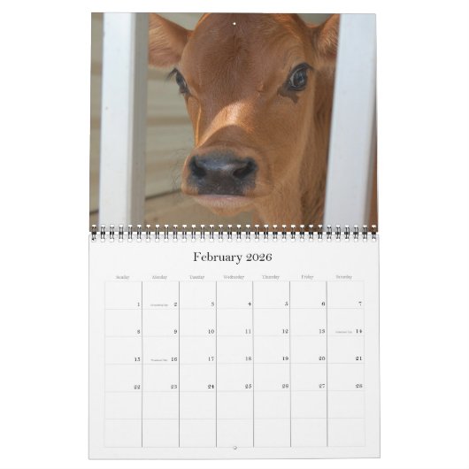 20XX Monatlicher Kuhhändlerkalender Weihrauch Kalender (Feb 2026)