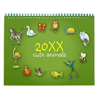 20XX | Niedliche Cartoon Kalender