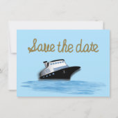 20XX Schiffswatercolor Save the Date (Rückseite)