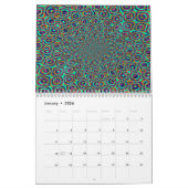 20xx Trippy Abstrakte Geometrische Kunst Kalender (Jan 2026)