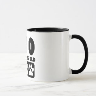210 Hundejahre alt Tasse