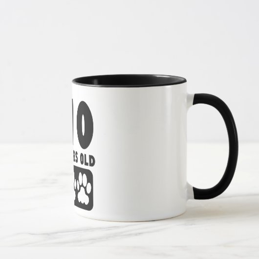 210 Hundejahre alt Tasse (Rechts)