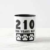 210 Hundejahre alt Tasse (Zentrum)