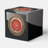 [210] Vegvisir - Viking Gold Magic Runic Compass Geschenkschachtel (Rückseite)