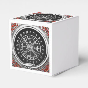 [210] Vegvisir - Viking Silver Magic Runic Compass Geschenkschachtel
