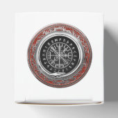 [210] Vegvisir - Viking Silver Magic Runic Compass Geschenkschachtel (Oben)