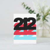 212 Bereichscode Postkarte (Stehend Vorderseite)