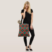 212 - Blauer und Roter Fleck - Gesamtbeutel Tasche (Am Model)