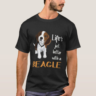 212 Leben einfach besser mit einem Beagle T-Shirt