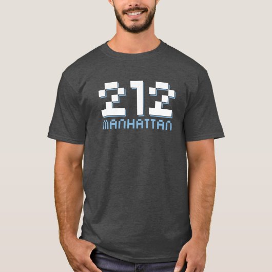 212 Manhattan NYC Area Code T-Shirt (Vorderseite)