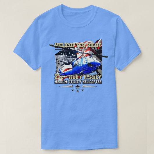 212 Mittelhubschrauber-Pilot T-Shirt (Design vorne)